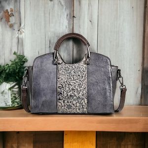 HANDMADE Embossed Leather Bag
